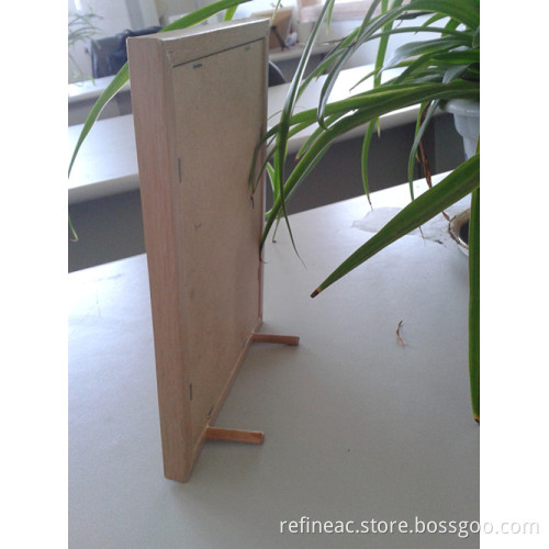 Wooden Framed Small Standing Shaving Mirror